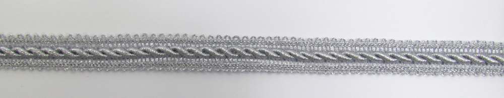 Тесьма серебро 12