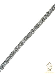 Тесьма серебро 13