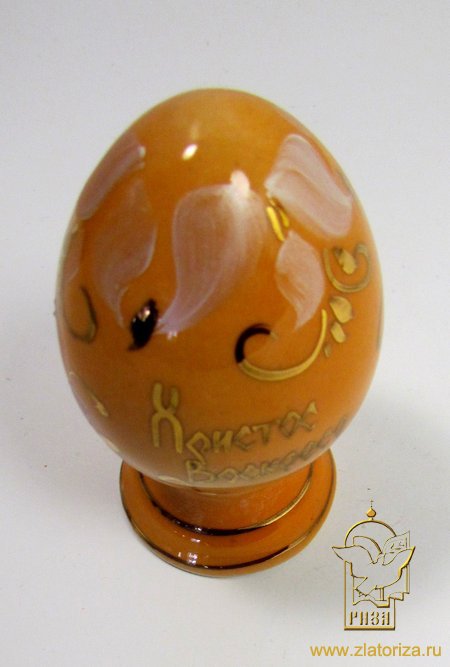 Яйцо на ножке, малое, керамическое, роспись