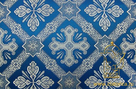 Шелк КАНОН, голубой с серебром, шир. 150 см, Рахманово Шелк КАНОН, голубой с серебром, шир. 150 см, Рахманово