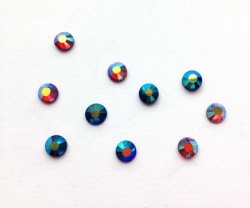 Стразы клеевые, стекло, цвет-микс