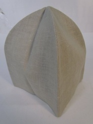 Скуфья мужская, лен, с подкладкой. Цвета - натуральный и черный