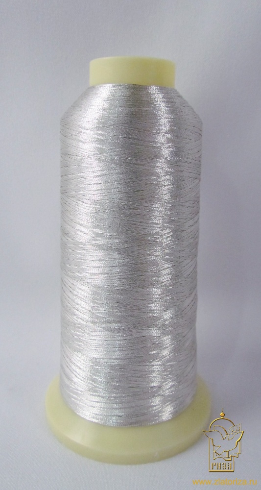 Нитки металлик Marathon серебро светлое 3004, 5000 м