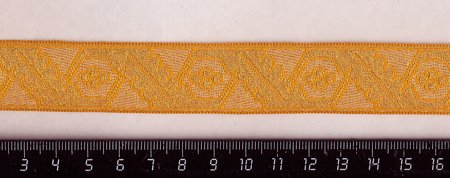 Галун ДУБОК, желтый с золотом, шир. 2,3 см, ФР