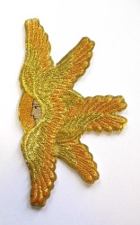 Херувим, профиль правый, лаке золото, h - 17 см, ЛТ