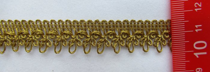 Тесьма золото 65, в упаковке 18 м, арт. F399