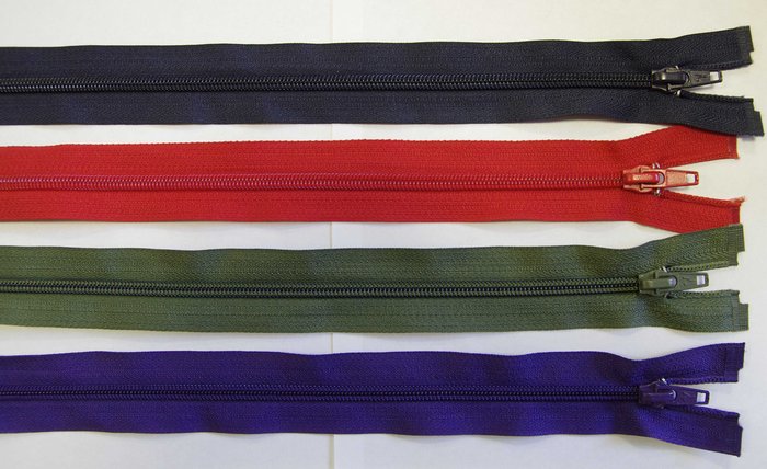 Молния разъемная от 45 см и более, пластиковая, цвет-микс