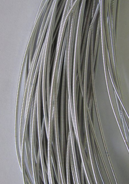 Канитель жесткая, серебро темное SILVER PROCESS