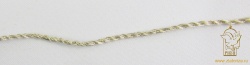 Шнур серебро, металл, 1,5 мм, арт 10 PLY milky dori, витой Шнур серебро, металл, 1,5 мм, арт 10 PLY milky dori, витой