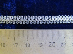 Тесьма серебро 31, шир. 0,6 см, арт. F290, (25 м в упаковке)