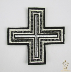 Крест 2 АНДРЕЕВСКИЙ, фиолет с серебром, 10-12 см Крест 2 АНДРЕЕВСКИЙ, фиолет с серебром, 10-12 см