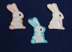 Термоаппликация 13 детская ЗАЯЦ, цвет - микс