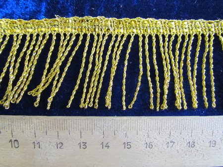 Бахрома золото 34 арт. 155, 20 м в упаковке