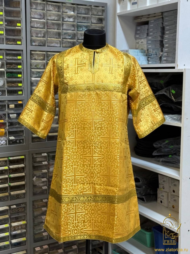 Стихарь алтарный, шелк, длиной до 104 см