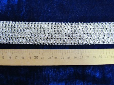 Тесьма серебро 95