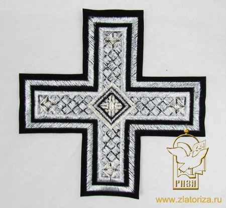 Набор крестов, дьяконский, НИКОЛЬСКИЙ, черный с серебром, 14 шт