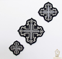Набор крестов ПОКРОВСКИЙ W 108, требный, черный с серебром, 9 шт,