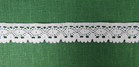 Кружево 108, плетеное, белое