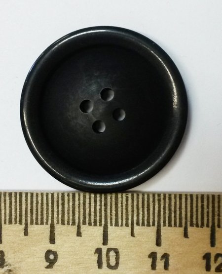 Пуговицы черные, для зимних ряс, 30 мм