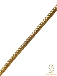 Тесьма золото 3 арт. F228, 7568, в упаковке 25 м