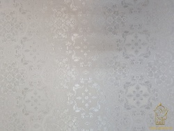 Шелк БЛАГОВЕСТ, белый с серебром, шир. 150 см, Рахманово Шелк БЛАГОВЕСТ, белый с серебром, шир. 150 см, Рахманово