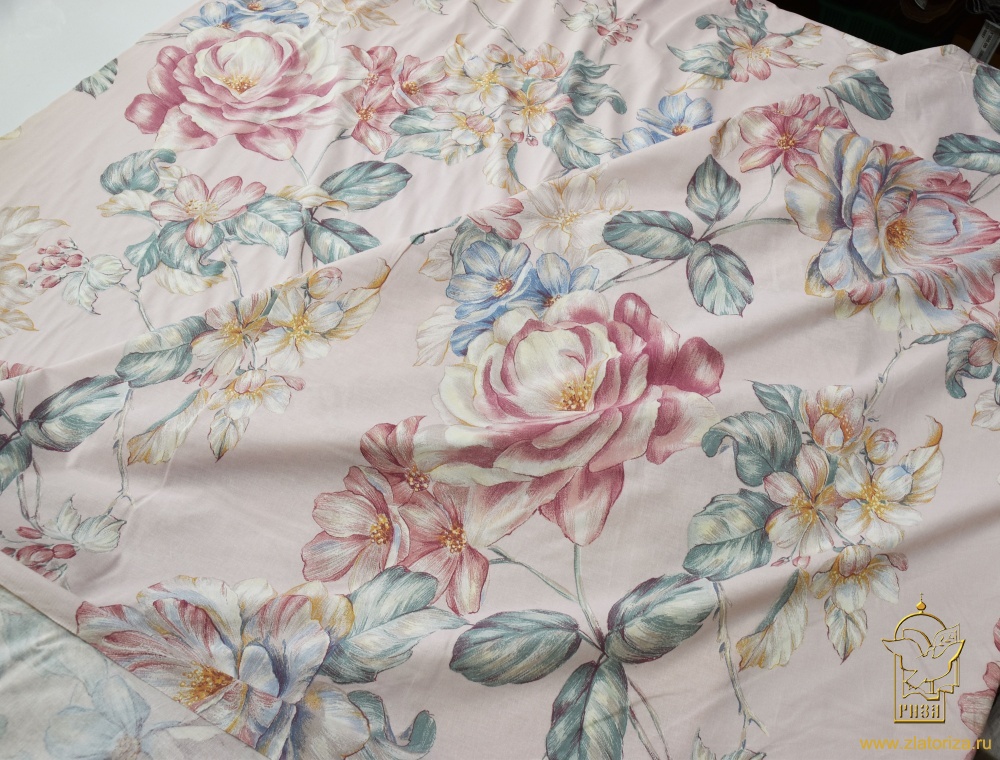 Бязь ЦВЕТЫ, х/б 100%, шир. 220 см