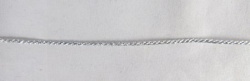 Шнур серебро, 1,5 мм, арт d1030 (57041d),, витой, 33 м в упаковке
