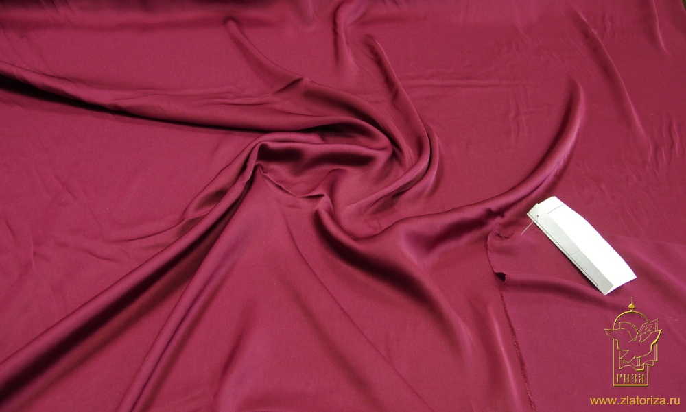 Шелк бордо, искусственный, шир. 150 см