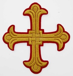 Крест 1 ЛУКОШКО, красный с золотом,14,5 -16 см Крест 1 ЛУКОШКО, красный с золотом,14,5 -16 см