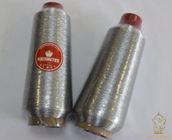 Нитки Krowntex серебро, арт. 3046, 5000 ярдов Нитки Krowntex серебро, арт. 3046, 5000 ярдов