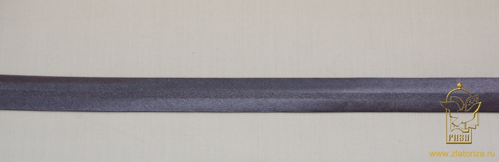 Косая бейка серо-коричневая