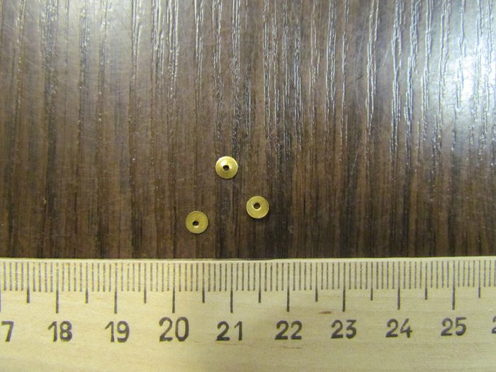 Пайетки металлические, цвет - золото, диаметр 4 мм, (100 гр в упаковке)