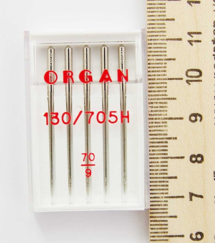 Иглы д/ швейных машин №70 ORGAN, 5 шт. в упаковке
