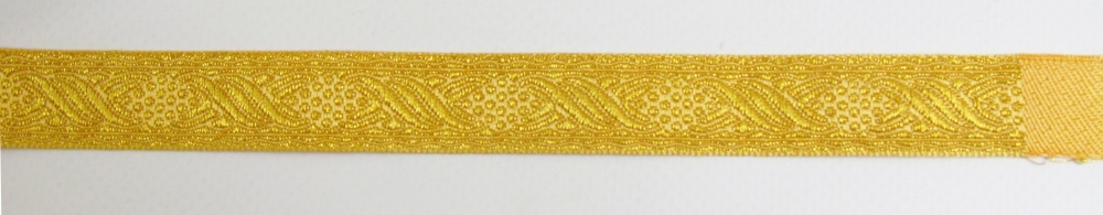 Галун КОСИЧКА, желтый с золотом, шир. 1,8 см, РА
