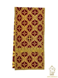 Аналойник шелк бордо с золотом