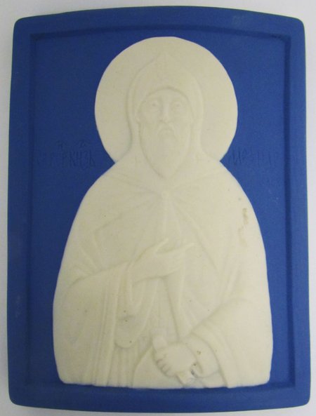 Икона Александр Невский святой благоверный князь, керамика