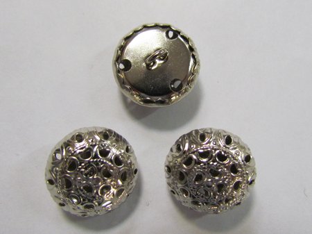 Пуговицы ИДЕАЛ, серебро, металл (100шт. в упак. )