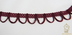 Тесьма бордовая, шир. 1,5 см