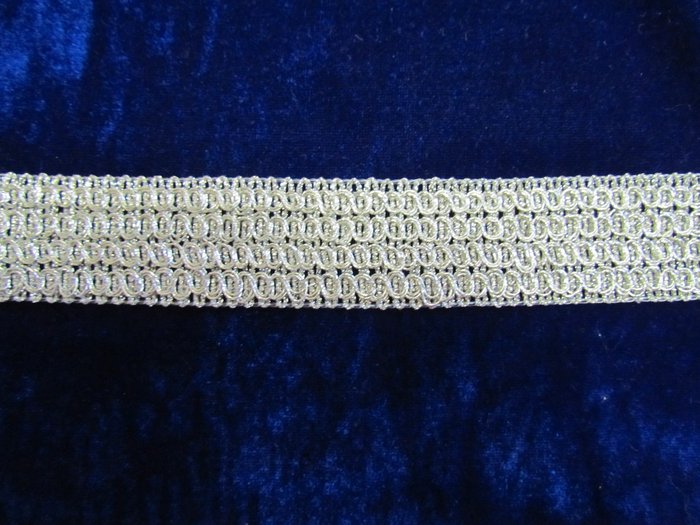Тесьма серебро 95