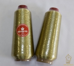 Нитки Krowntex золото, арт. 3048, 5000 ярдов Нитки Krowntex золото, арт. 3048, 5000 ярдов
