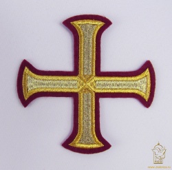 Крест 1 БУЛАТ бордо с золотом, 14,5 -16 см Крест 1 БУЛАТ бордо с золотом, 14,5 -16 см