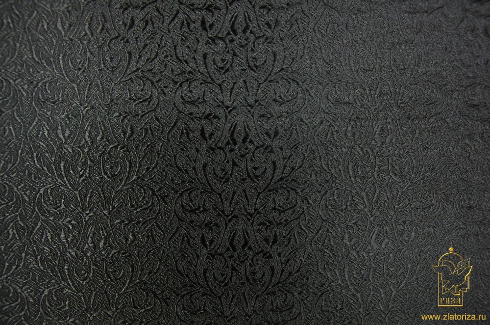 Шелк ОРЕНБУРГ, черный, шир. 150 см, Рахманово