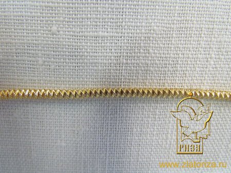 Канительный шнур ЗИГЗАГ 1 золото, арт. gold dabang № 8)