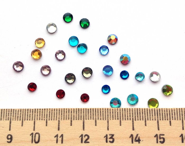 Стразы клеевые, № 16, стекло