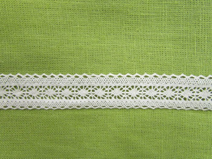 Кружево 120, плетеное, сливки