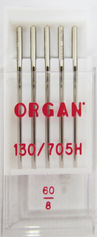 Иглы д/ швейных машин №60 ORGAN, 5 шт. в упаковке