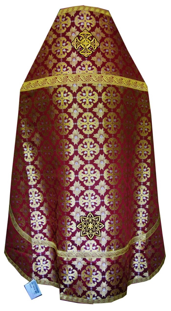 Облачение иерейское, шелк, бордо с золотом.