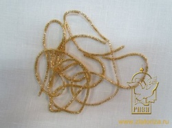 Канительный шнур ЗИГЗАГ 2 золото, арт. gold big nakshi trikon