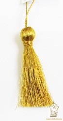 Кисть декоративная, золото, длина 6 см, МТ Кисть декоративная, золото, длина 6 см, МТ