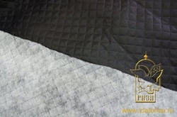 Подкладка стеганная, синтепон 100 г/м2, черная, шир. 150 см